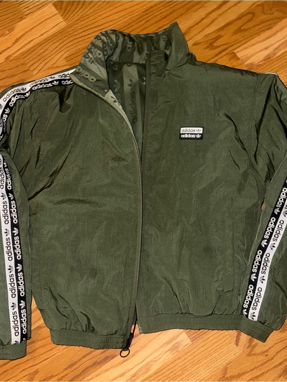 Adidas Women’s S Olive Green Track Jacket